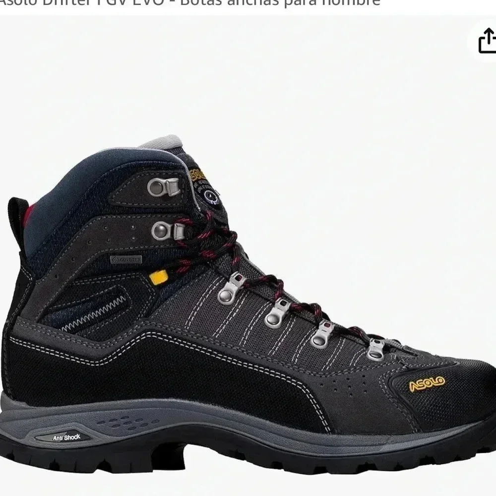 Asolo DRIFTER I GV EVO WIDE FIT gore Tex vibram sole hiking trekking boot